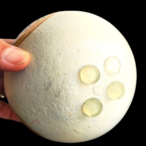 Hand Painted Christmas Gourd Nativity Scene 4.5" Diameter - Picture 8 of 10